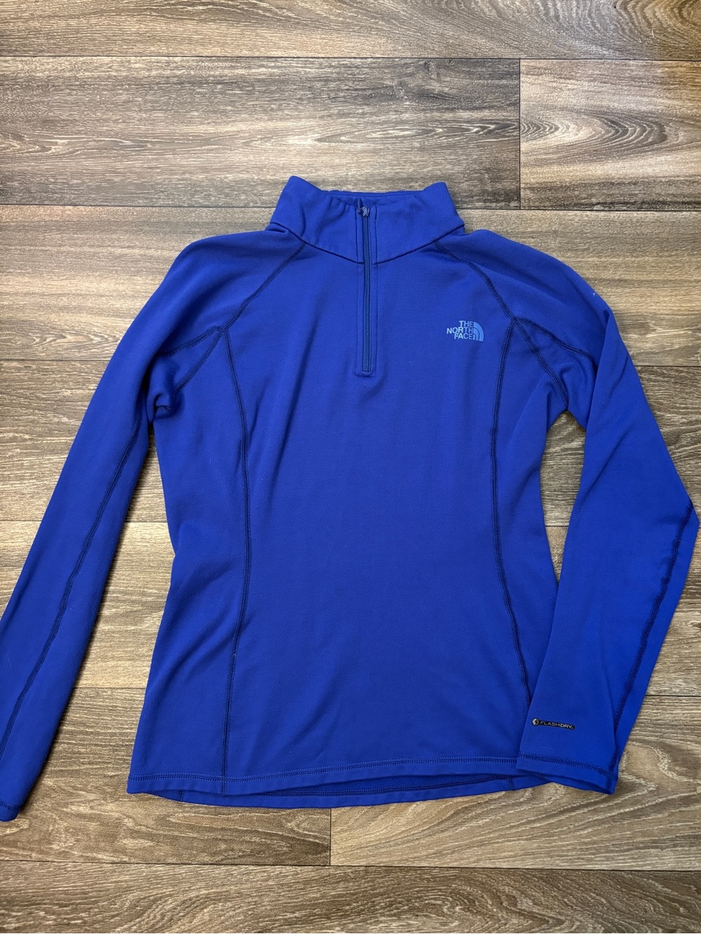 The North Face Women’s FlashDry Blue 1/4 Zip Performance Pullover